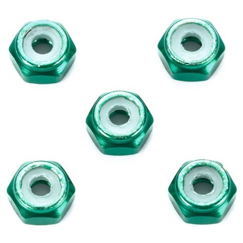 田宮 95424 2mm鋁防鬆帽 （綠5個）